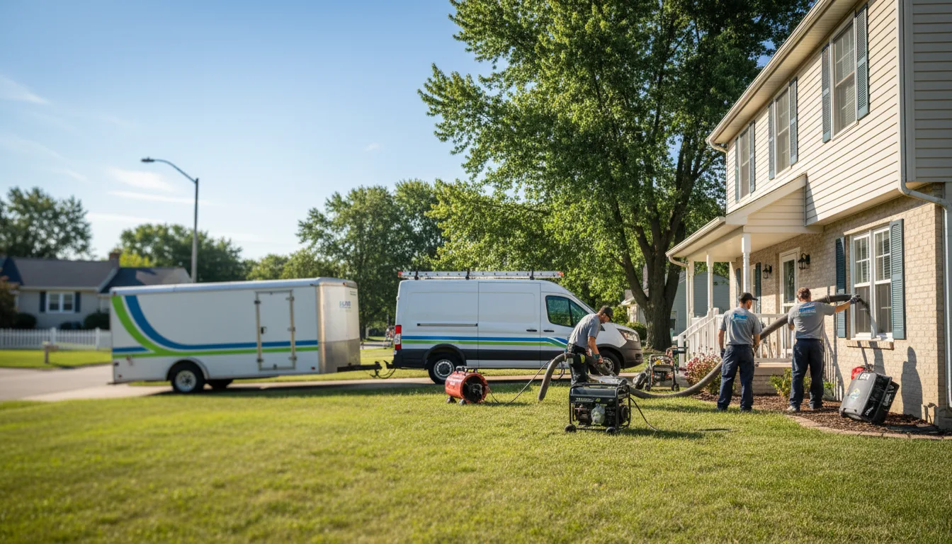 Flooded Basement Restoration And Cleanup With Repair in Holy Cross, IA near me